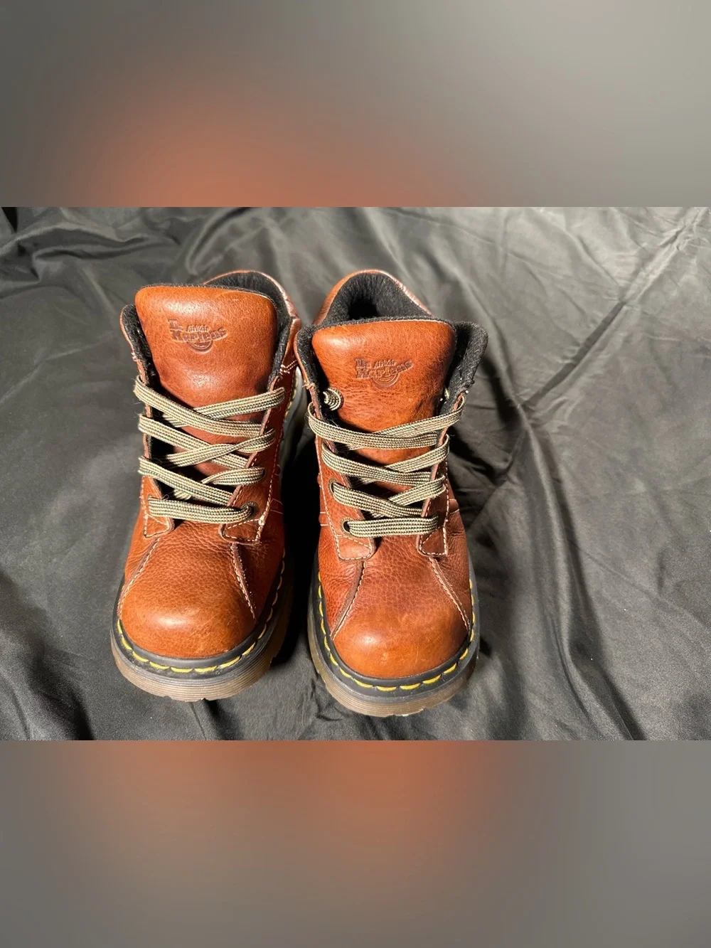 Dr Martens Chunky Platform Brown Boots Vintage 2C01 Retro Y2K Men 7 Women 8 39EU